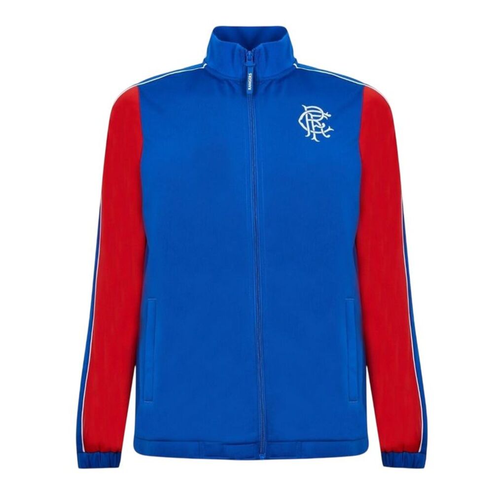 Castore Mens Rangers FC Mock Neck Long-Sleeved Track Jacket / Blue